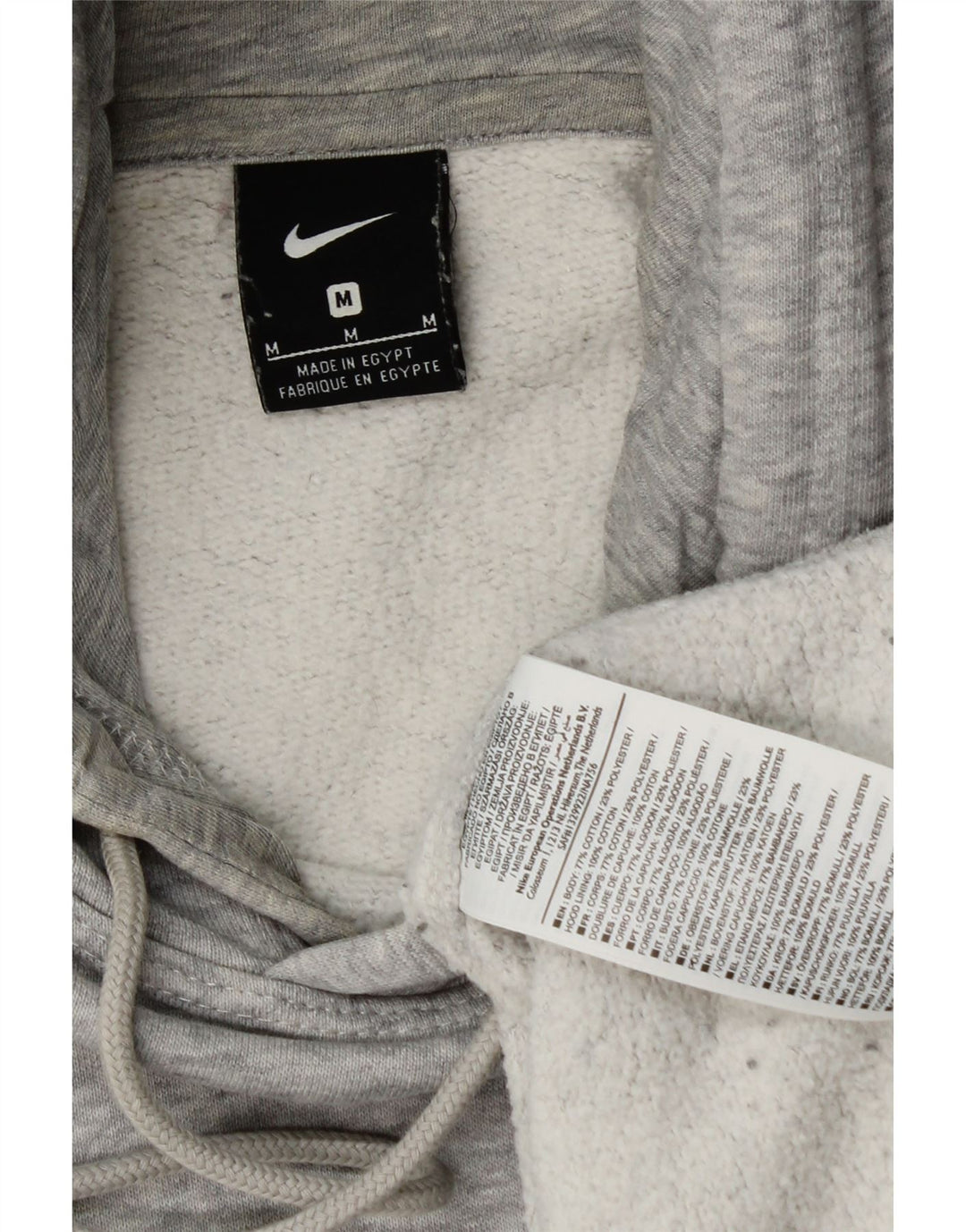 Nike muška majica s kapuljačom s kapuljačom srednje sive boje s flekama