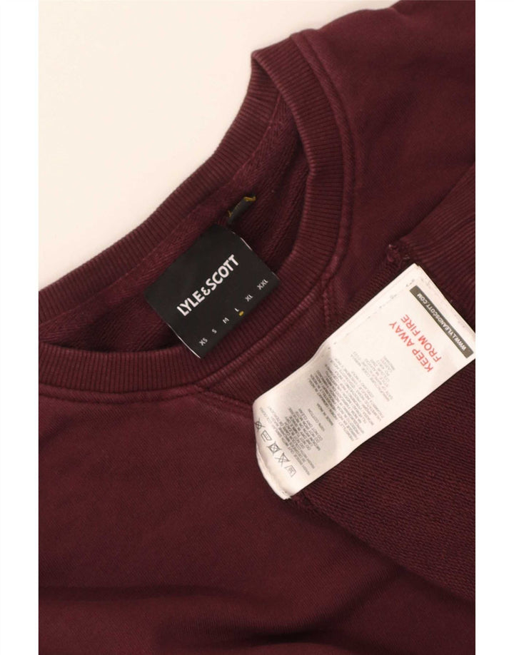 Lyle & Scott muška majica s kratkim rukavima, veliki kestenjasti pamuk