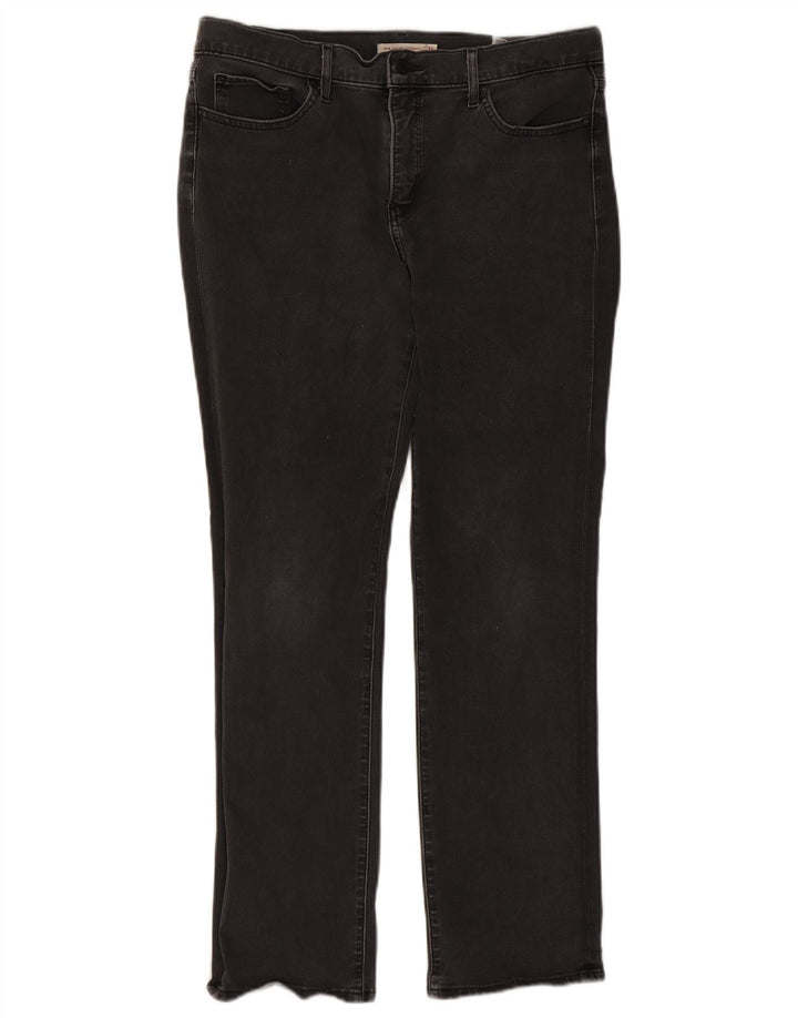 Levi's ženske ravne traperice 314 za oblikovanje W32 L30 crni pamuk