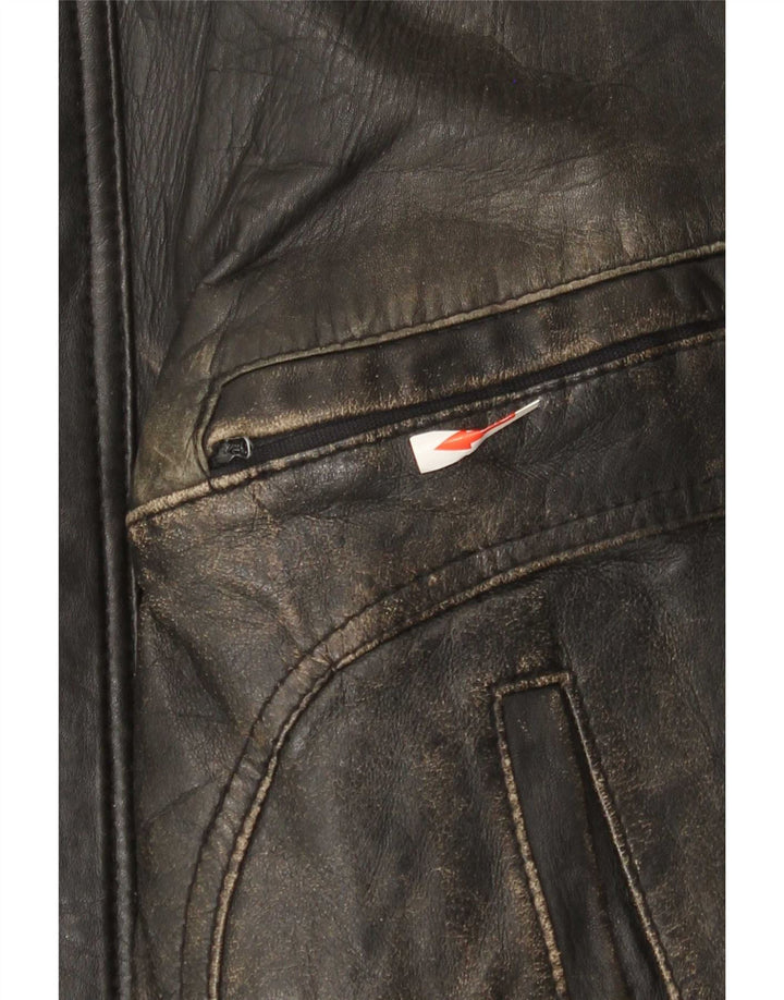Vintage muška kožna bomber jakna IT 54 2XL crna