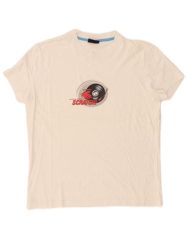 Lee Ženska majica kratkih rukava s grafičkim motivima UK 16 Veliki bijeli pamuk