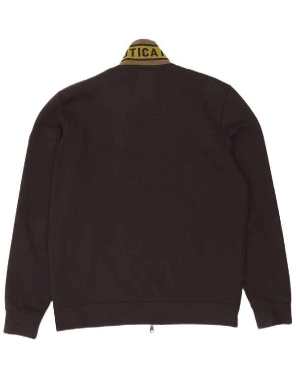 AERONAUTICA MILITARE Muška grafička trenirka gornja jakna XL crni poliester