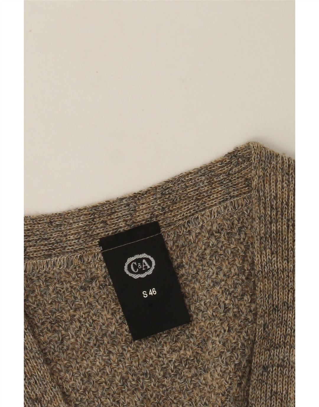 C&A muški široki pulover bez rukava IT 46 mali sivi akril