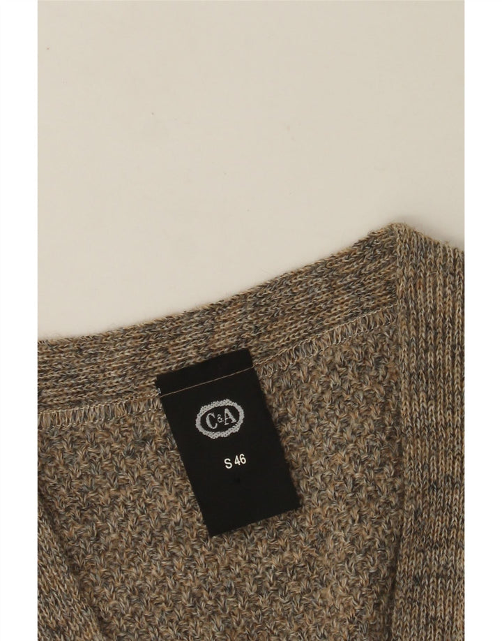 C&A muški široki pulover bez rukava IT 46 mali sivi akril