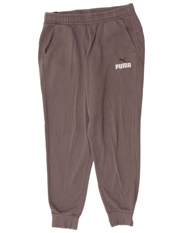 Puma muške trenirke Graphic Regular Fit Hlače Joggers Large Grey Cotton