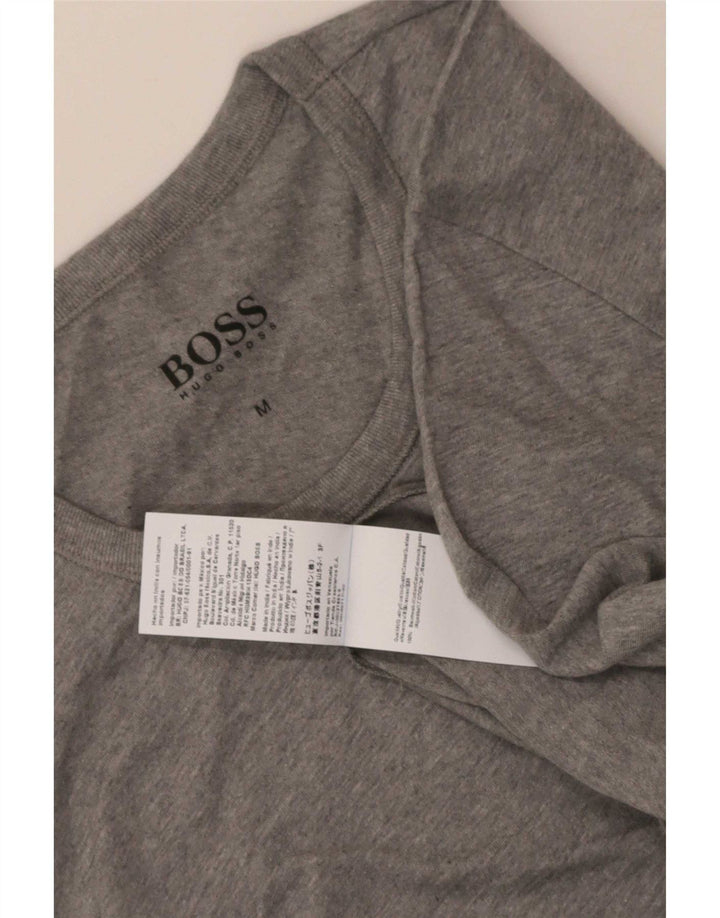 Muška majica kratkih rukava Hugo Boss Srednje sivi pamuk