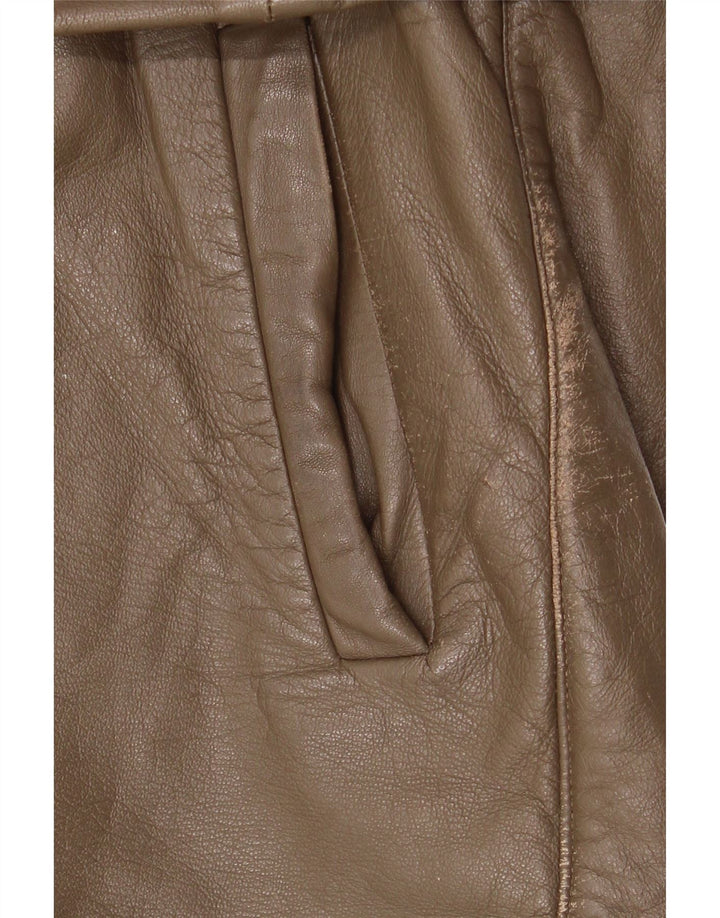 Vintage muška kožna jakna IT 52 XL smeđa koža