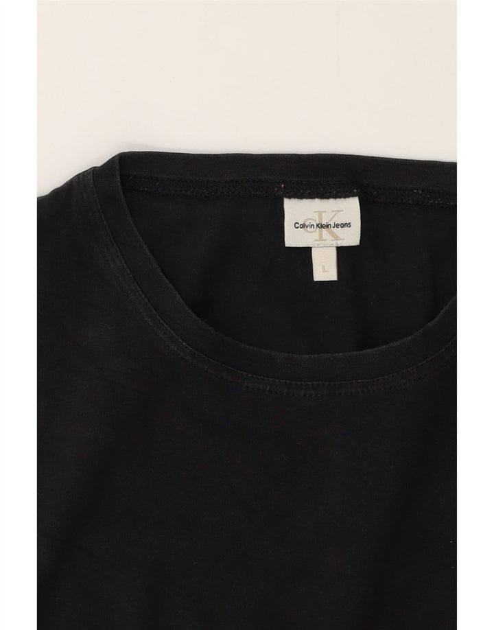 Calvin Klein Jeans Ženska majica kratkih rukava UK 16 Large Black