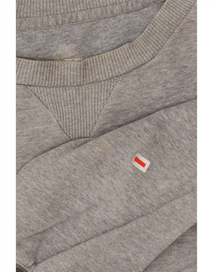 NIKE Mens Sweatshirt Jumper UK 38/40 Medium Grey Colourblock Cotton