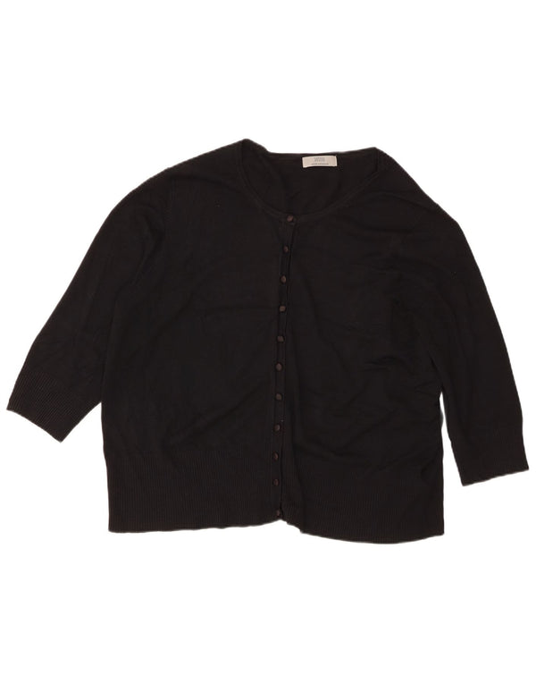 Marks & Spencer ženski džemper s 3/4 rukavima UK 22 3XL crna viskoza