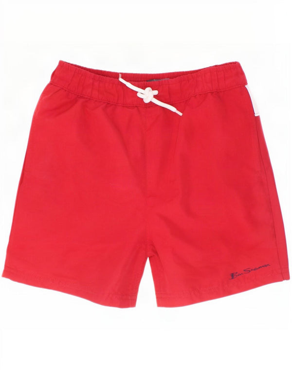 Ben Sherman kratke hlače za plivanje s grafičkim motivima 7-8 godina, crvene boje