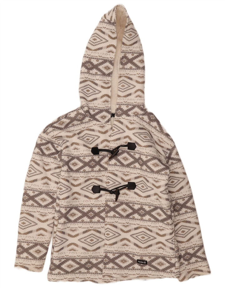 Hurley ženska prevelika duffle jakna UK 6 XS siva Argyle/Diamond Aztec