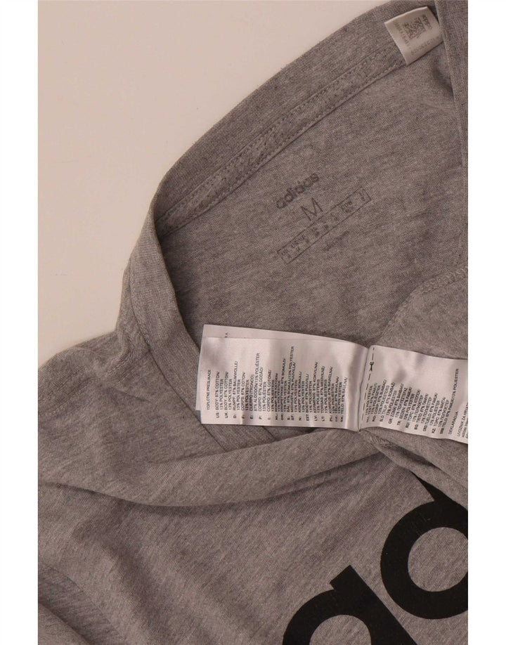 Adidas muška majica s grafičkim motivima, srednje sivi pamuk
