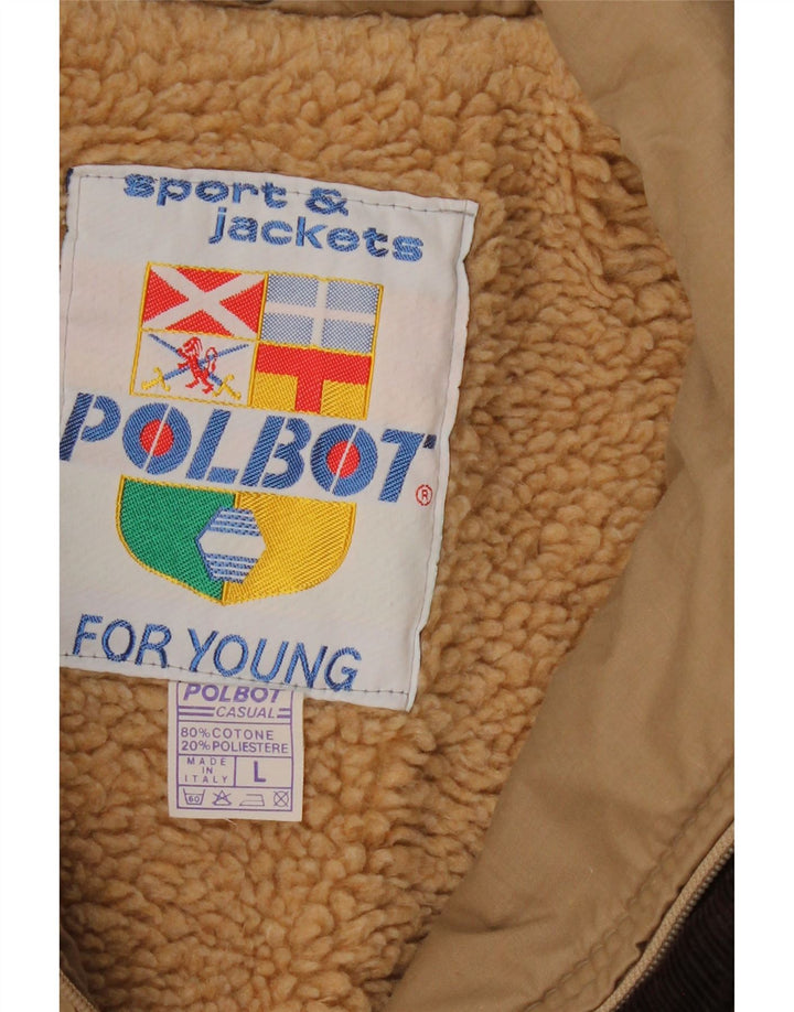 Polbot muška šerpa jakna UK 40 Large Beige Cotton