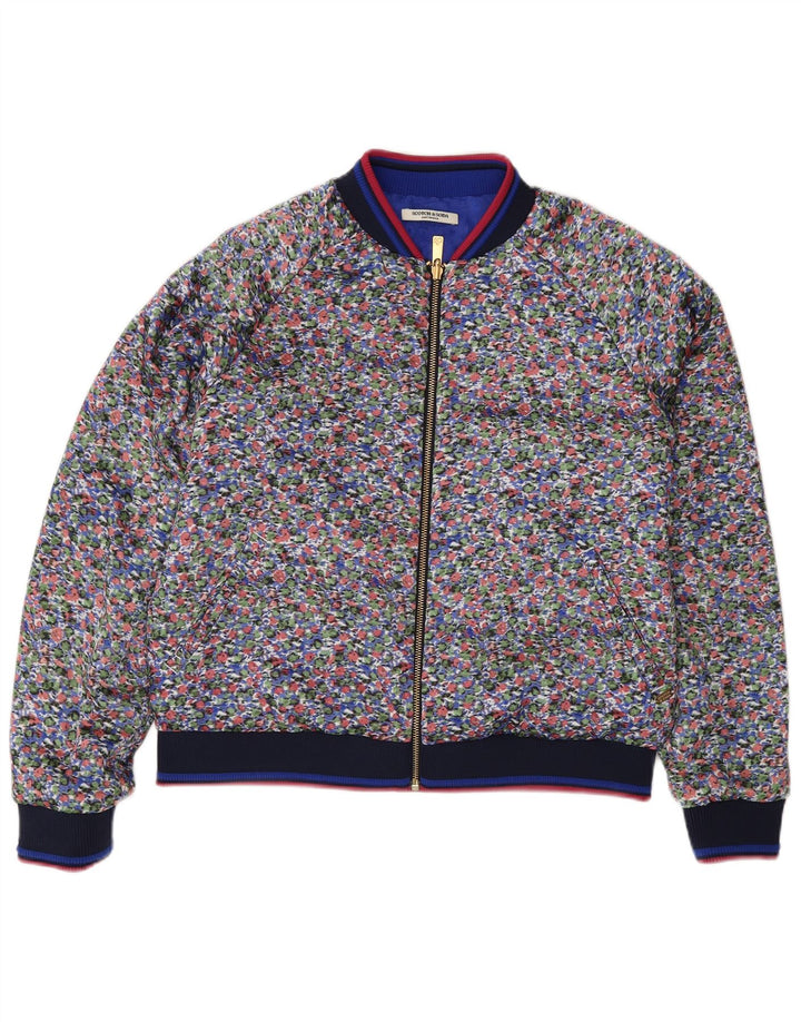 Scotch & Soda Ženska reverzibilna jakna UK 14 Srednje plava cvjetna