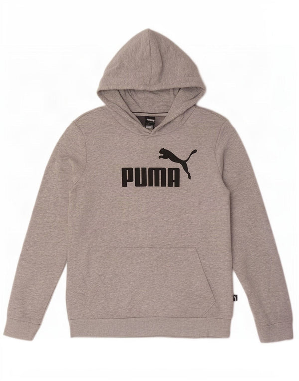 Puma ženska majica s kapuljačom s kapuljačom s kapuljačom UK 14 srednje sivi flekasti pamuk