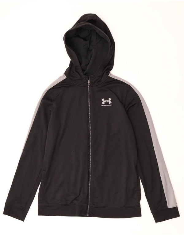 Under Armour pulover s kapuljačom na patentni zatvarač 13-14 godina XL crne boje