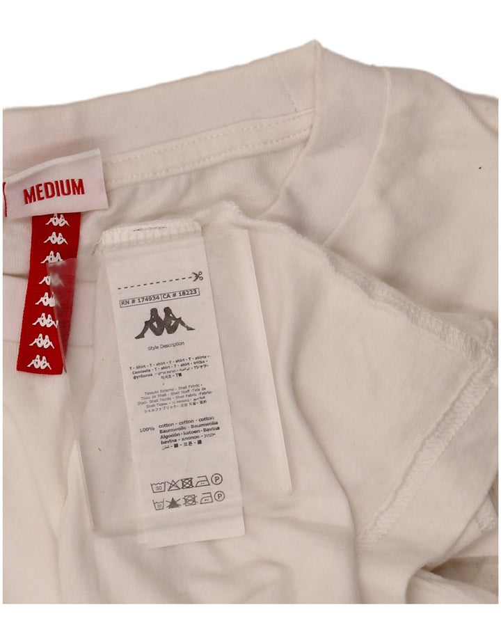 KAPPA muška majica kratkih rukava Srednje bijeli pamuk