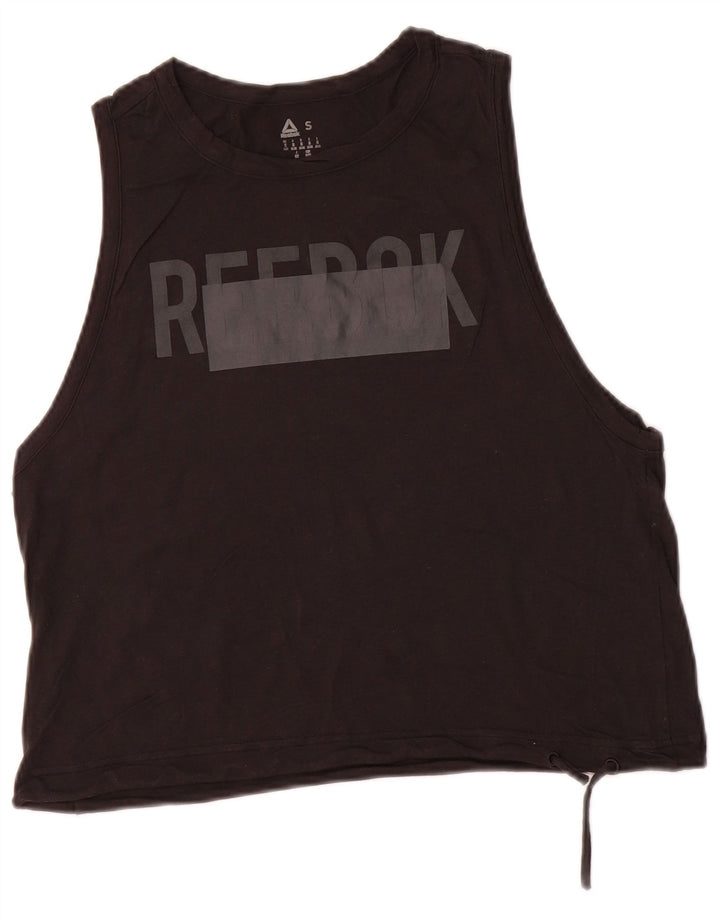 Reebok ženski gornji dio prsluka s grafičkim motivima UK 8/10 mali crni