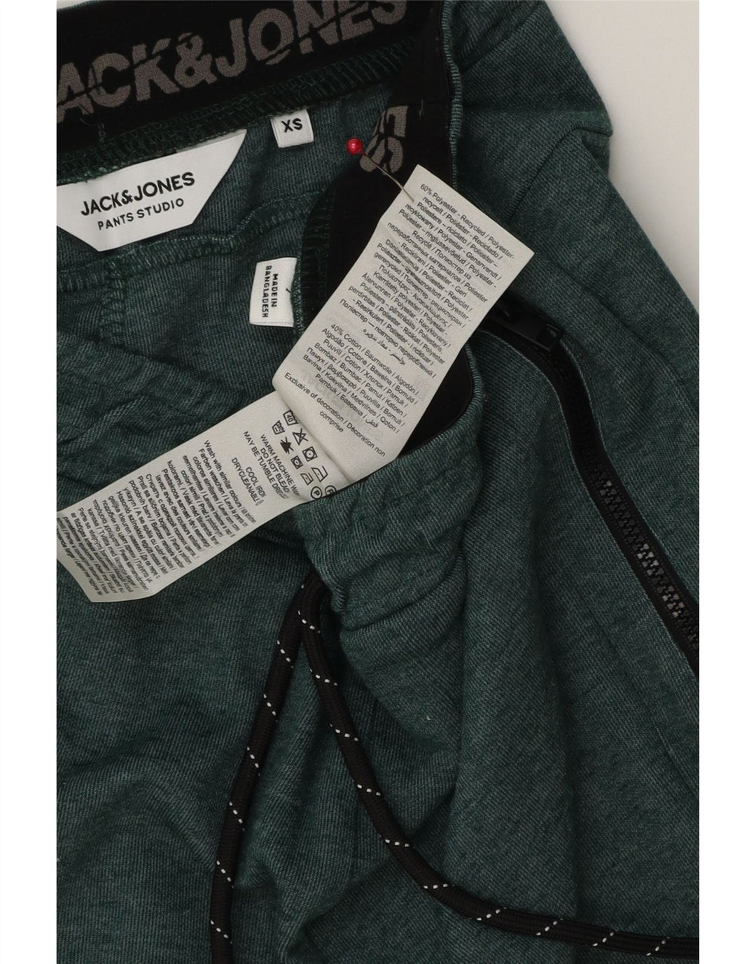JACK & JONES Muške sportske kratke hlače XS zeleni poliester
