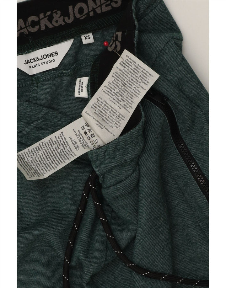 JACK & JONES Muške sportske kratke hlače XS zeleni poliester