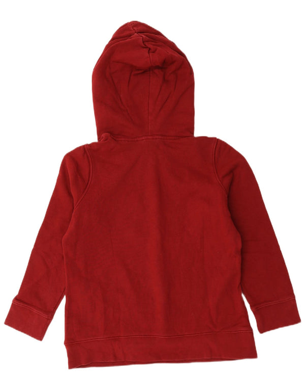 Adidas Womens Graphic Hoodie Jumper UK 14 Large Red Cotton