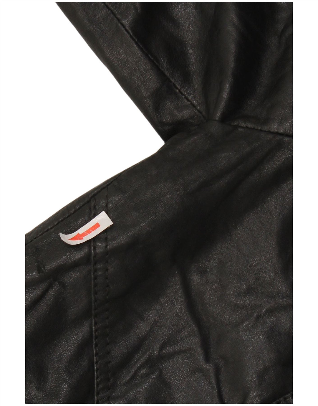 Jack & Jones muška kožna bomber jakna UK 36 Mala crna kožna