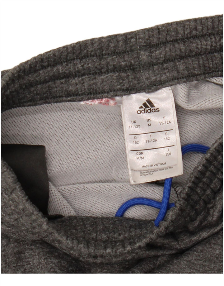 Adidas Trenirka za dječake Hlače za trčanje 11-12 godina Sivi poliester