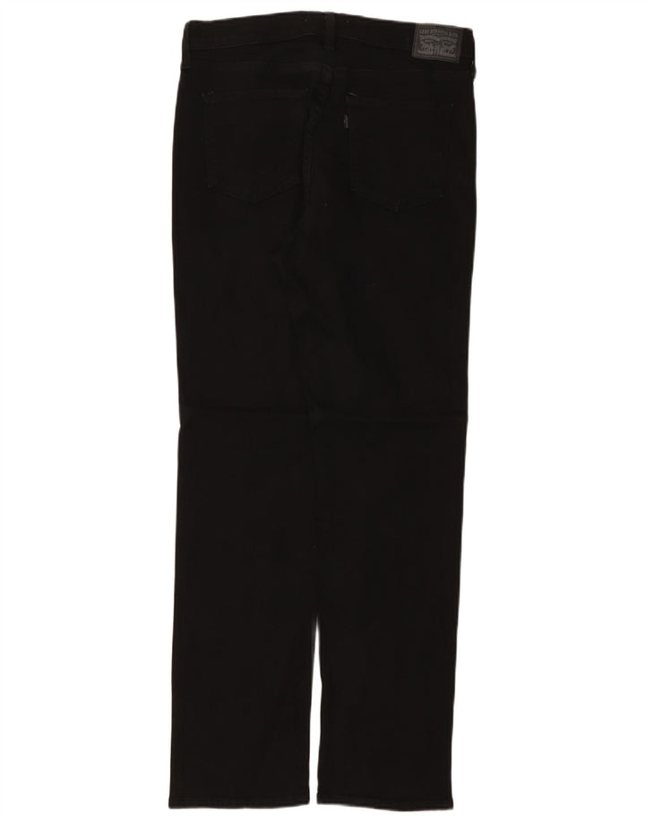 LEVI'S ženske klasične ravne traperice W29 L32 crni pamuk