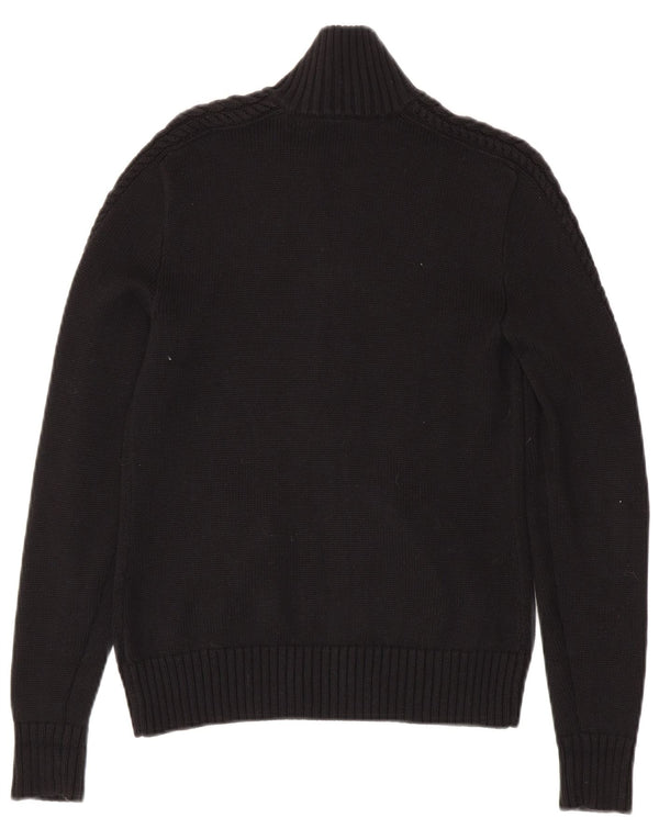 Ralph Lauren ženski kardigan džemper UK 10 Mali crni pamuk