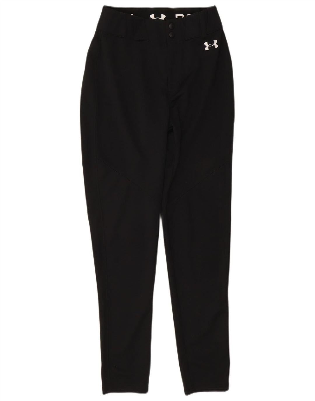 Under Armour ženske uske ležerne hlače Male crne poliesterske