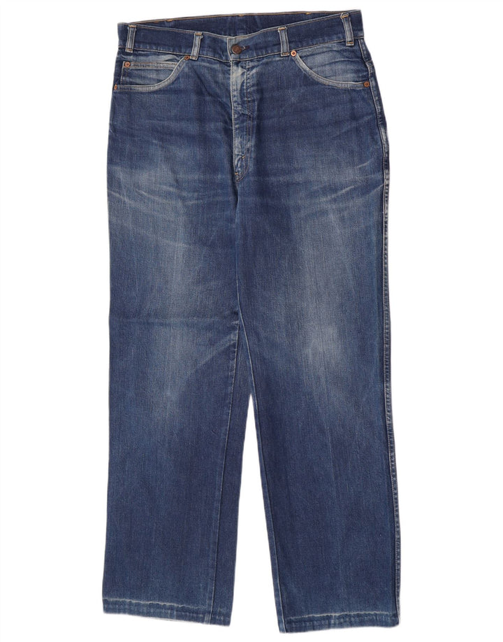 Levi's muške ravne traperice W36 L30 plavi pamuk