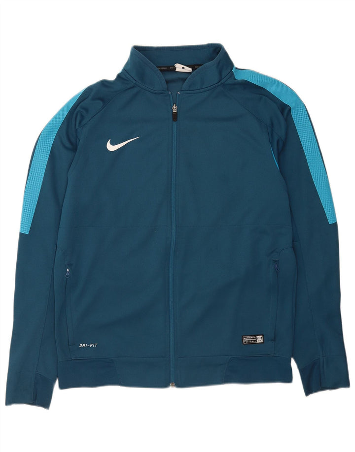Nike Dri Fit trenirka velika jakna od poliestera plave boje