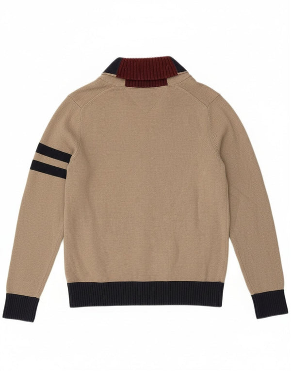 Tommy Hilfiger ženski kardigan džemper s grafičkim motivima UK 10 Small Beige
