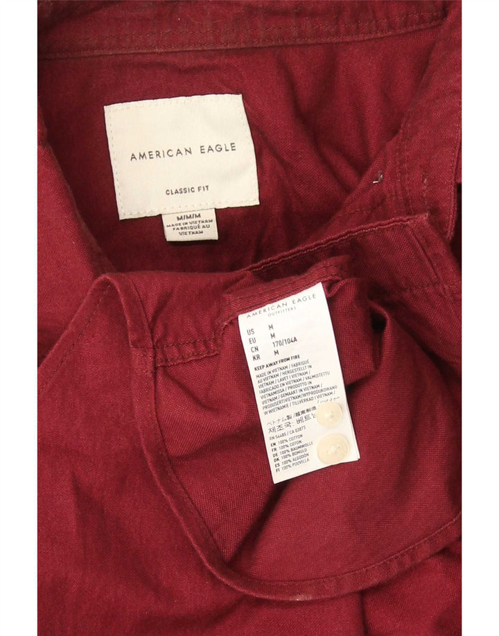 American Eagle muška košulja klasičnog kroja Srednji bordo pamuk