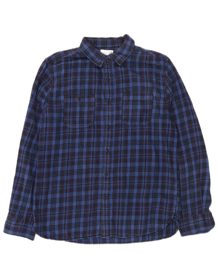 CONVERSE Muška flanelska košulja Srednje plavi karirani pamuk