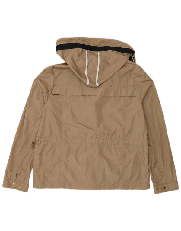 Zara ženska pomoćna jakna s kapuljačom UK 18 XL bež poliester