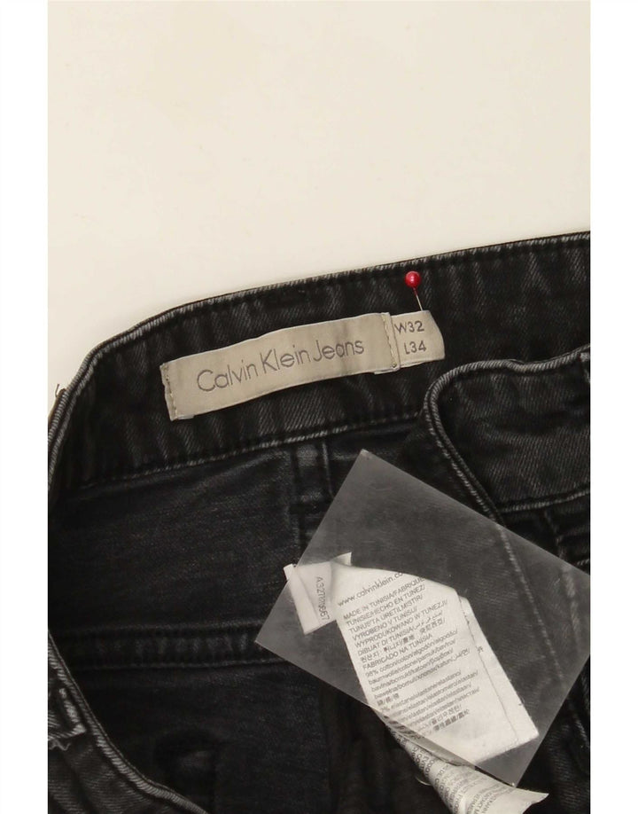 Calvin Klein ženske uske traperice W32 L34 crni pamuk