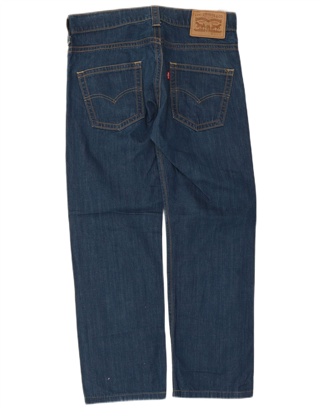 Levi's muške ravne traperice W33 L28 plavi pamuk