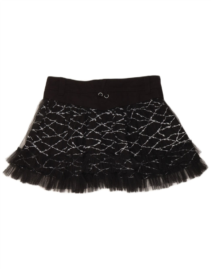 HELL BUNNY Ženska mini tutu suknja XL W36 crni pamuk