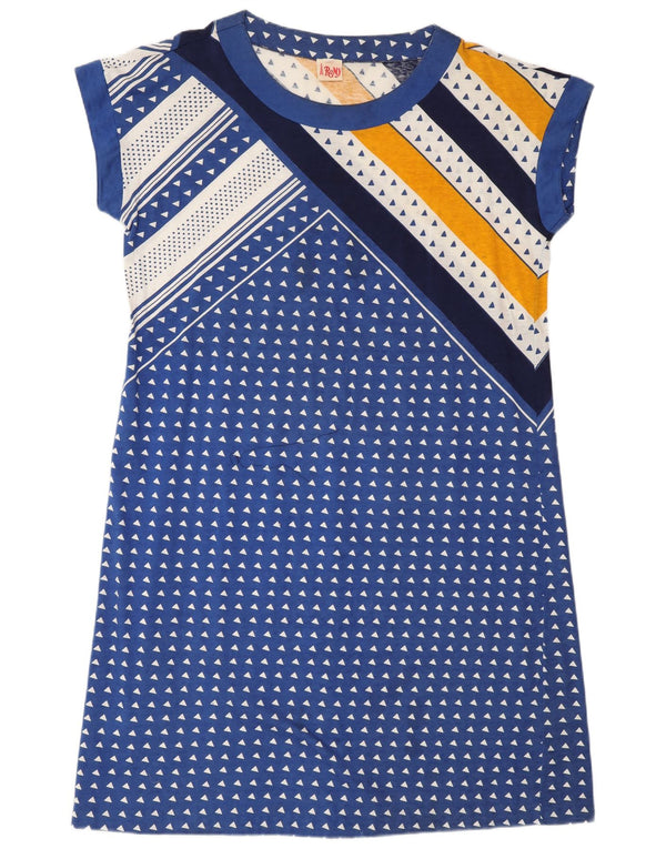 Romy ženska majica kratkih rukava UK 18 XL plavi geometrijski poliamid