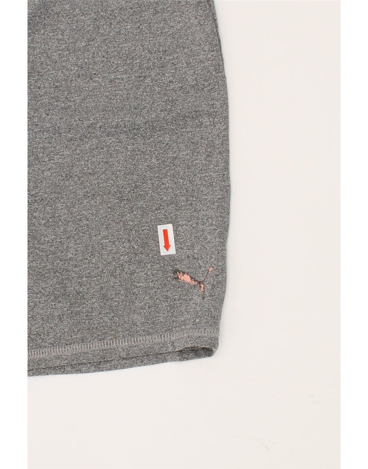 PUMA Girls Sport Shorts 12-13 Years Large  Grey Polyester Vintage Puma and Second-Hand Puma from Messina Hembry 