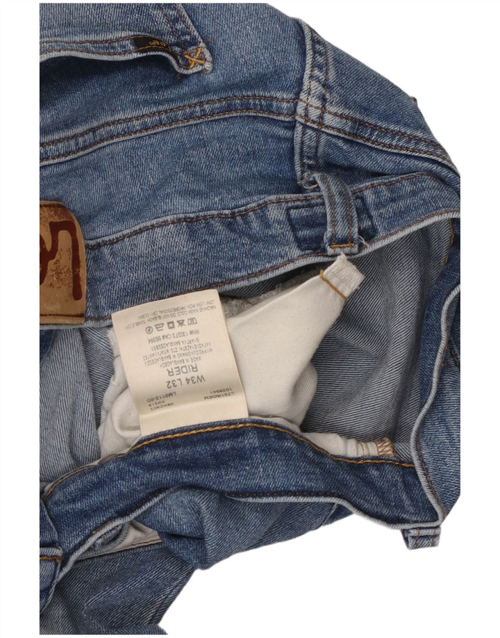 LEE Ženske Rider Slim Jeans W34 L32 Plavi pamuk