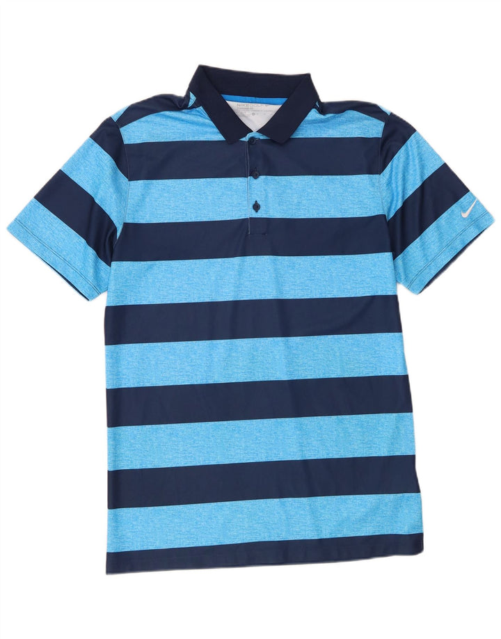 Nike muška Dri Fit standardna polo majica s malim plavim prugama od poliestera