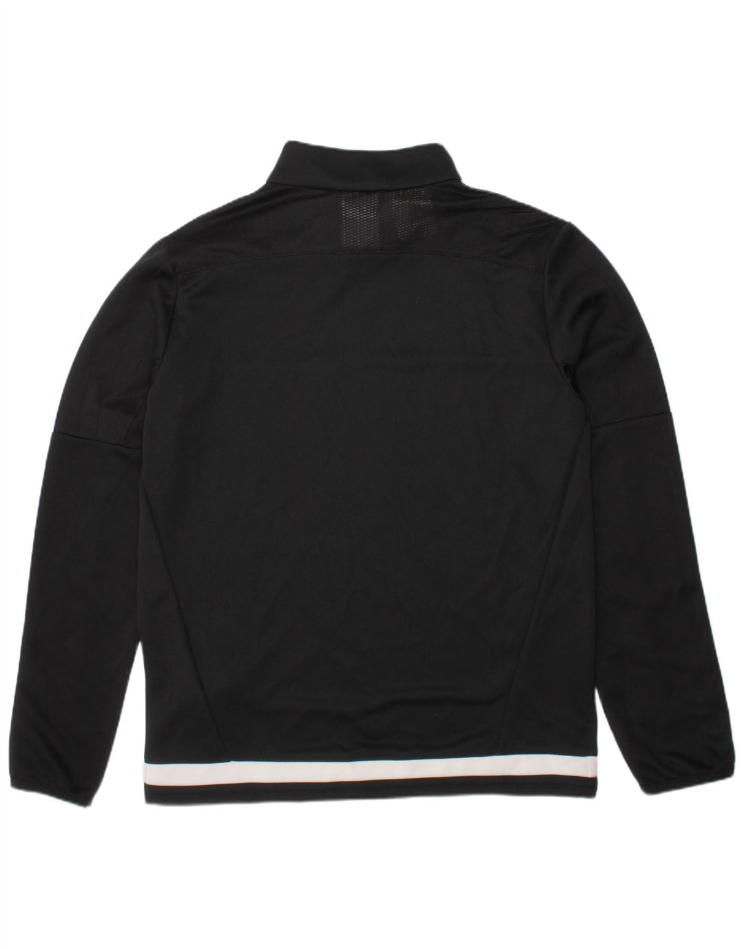 ADIDAS Boys Climacool Pullover Tracksuit Top 9-10 Years Black Colourblock