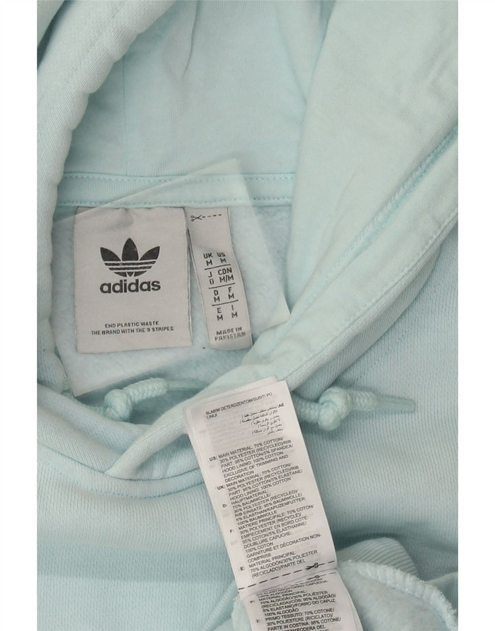 Adidas muška majica s kapuljačom Srednje plavi pamuk