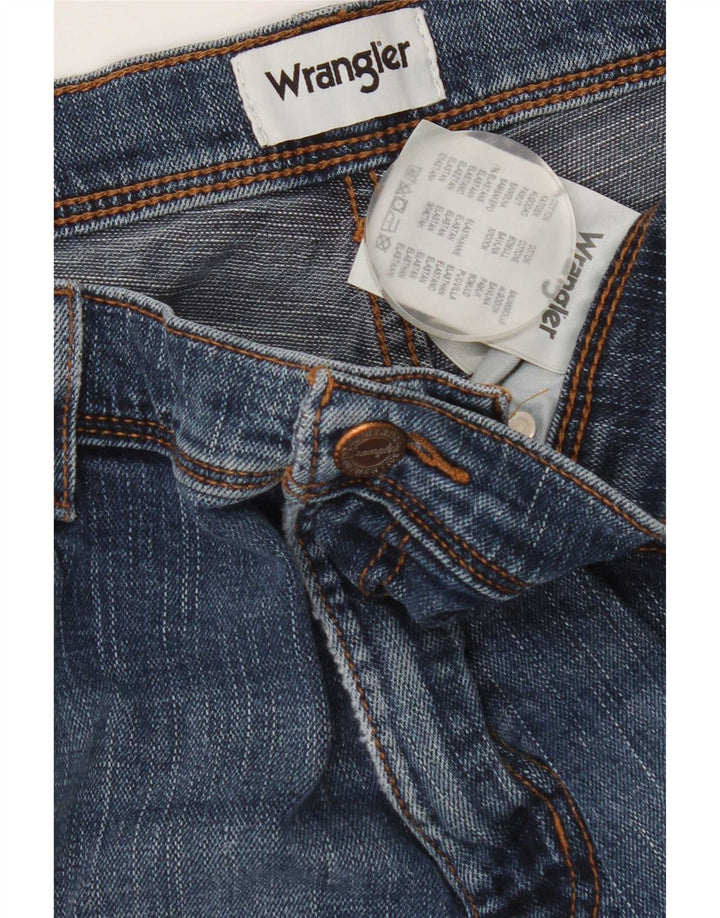 Wrangler muške ravne traperice W34 L32 plavi pamuk