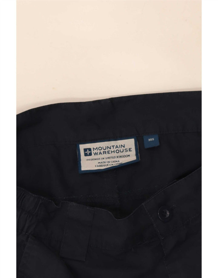 Mountain Warehouse muške ravne kargo hlače W30 L29 tamnoplavi poliester
