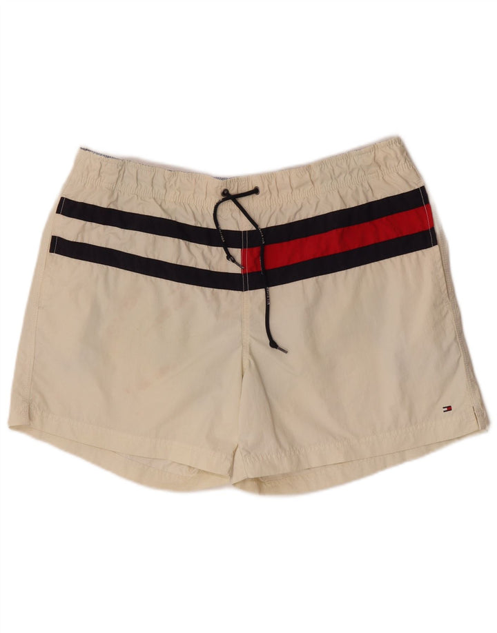 Tommy Hilfiger muške kratke hlače za kupanje, veliki poliester bijele boje