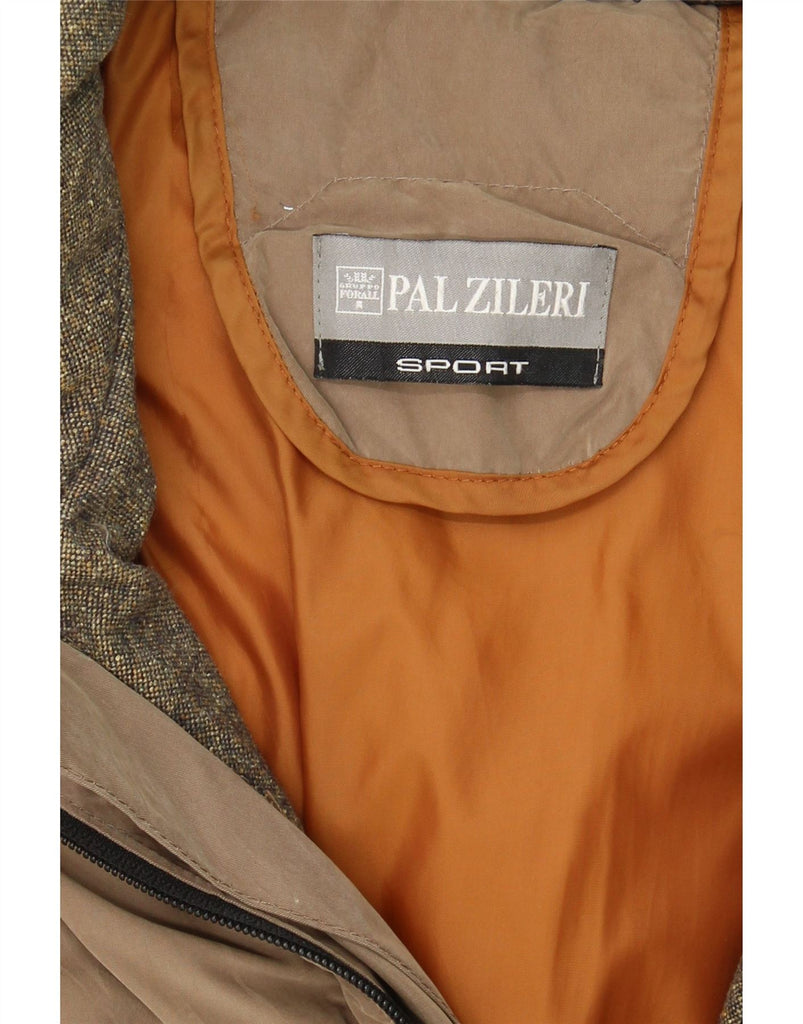 PAL ZILERI Mens Hooded Padded Coat UK 42 XL Beige Vintage Pal Zileri and Second-Hand Pal Zileri from Messina Hembry 